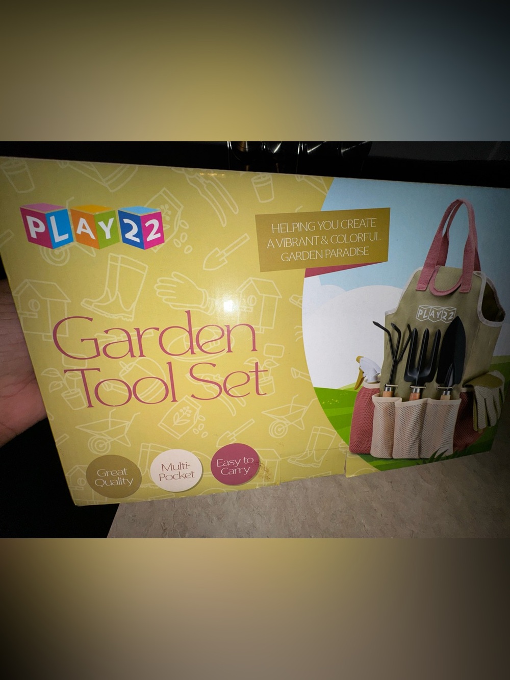 Garden Tool Set - Pink and Beige
